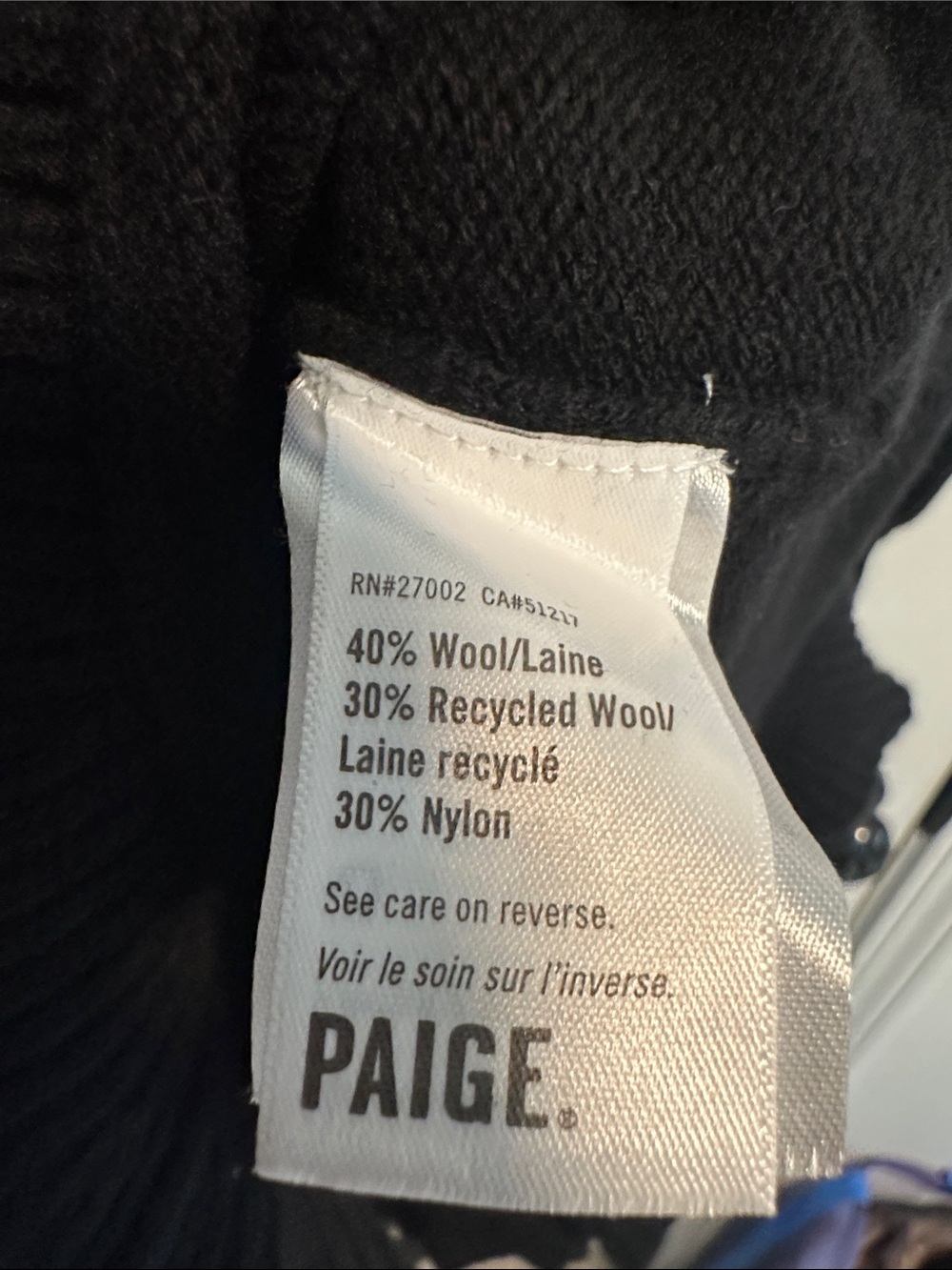 EUC Paige Julita Long Sleeve Wool Sweater Dress in Black size L - Picture 9 of 12